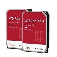 Western Digital WD Red Plus 3.5 "10TB 12TB NAS ระบบ SATA HDD ฮาร์ดดิสก์ไดรฟ์5400RPM และแคช256MB