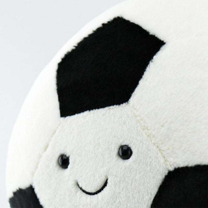 plush-football-ball-smile-basketball-plush-toy-cute-ball-pillow-car-home-football-doll-smiley-ball-vent-throw-doll-indoor-decor-workable