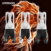 HIRBGOD The New Mens Road Bicycle Suspender Shorts Summer Ride Hosenträgershorts Breathable Cushion Cycling MTB Bib Shorts