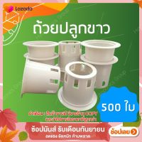 ถ้วยปลูกผักไฮโดรโปนิกส์สีขาว 1 ชุด จำนวน 500 ใบ by hydroponicgroup