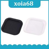 xoia68 Shop 10pcs 7x7cm Plastic Nursery Flower Pot Trays Cute Base Holder Balcony Square Grow Cup Garden Tools