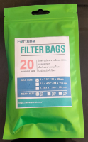 ROSIN PRESS NYLON FILTER BAGS （20）（2" x 3.5" / 51 mm x 89 mm）25Microns