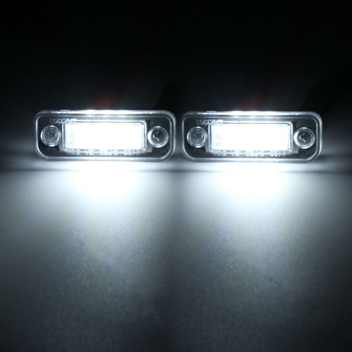 2ชิ้น-led-ป้ายทะเบียนแสงโคมไฟข้อผิดพลาดฟรีสำหรับ-benz-w203-5d-w211-w219-r171-benz-w211-benz