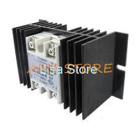 ;.[- Temprature Control Solid State Relay SSR 60A 3-32V DC 90-480V AC + Heat Sink