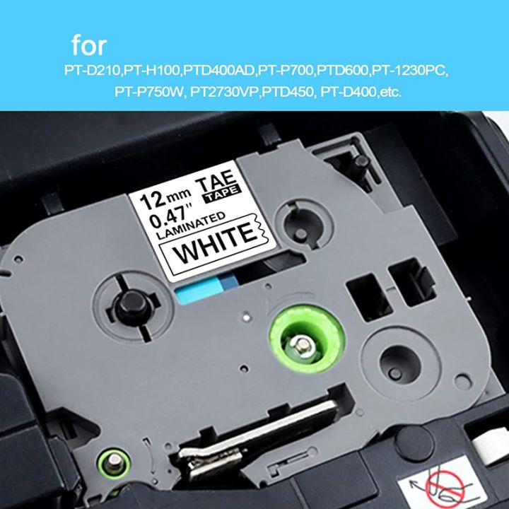 10-pack-p-touch-label-maker-tape-replacement-for-brother-tze-231-tze-tz-tape-12mm-0-47-laminated-white-label-refills