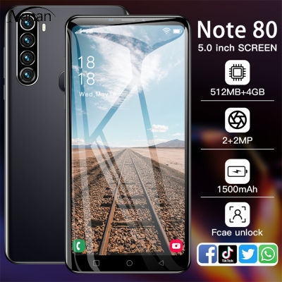 Note80สมาร์ทโฟนหน้าจอขนาดใหญ่ความละเอียด5.0นิ้วความละเอียด512Mb Ram 4Gb รอม1500Mah แบตเตอรี่สำหรับเล่นเกมสมาร์ทโฟน (512ม. + 4Gb)
