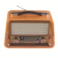 Portable Wooden Retro Radio Wireless Bluetooth Speakers HIFI Stereo AM/FM Radio Player USB TF AUX MP3