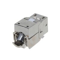 【cw】 1Pc RJ45 Keystone Cat6 Cat6A Shielded FTP Zinc Alloy Module Jack Network Dropship ！