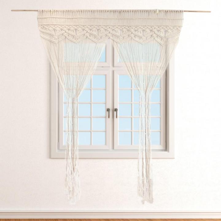 ม่านแขวนผนังทำจากผ้าคอตตอนโบฮีเมียนผ้าทอประดับตกแต่งผนังสำหรับตกแต่งประตูหน้าต่างบ้านที่แขวนผนัง