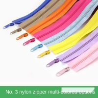 10 Meters Zipper By The Lot Nylon Coil Zippers with 20pcs Zipper Slider for DIY Sewing Garment Purses Bags and Other Projects Door Hardware Locks Fabr