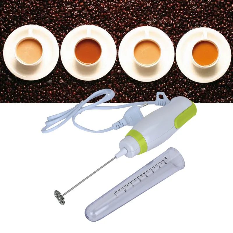 EU 220V-240V Electric Handheld Mixer Maker Frappe Milk Coffee Egg