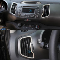 6pcs kit fit for Kia Sportage R 2011 2012 2013 2014 2015 ,car styling outlet decorative ABS Chrome trim auto accessories