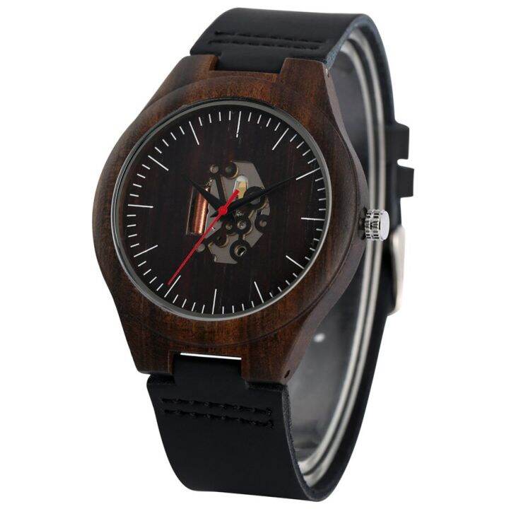 stylish-black-wooden-watch-hollow-engraving-dial-quartz-mens-watch-genuine-leather-male-wrist-watch-wooden-timepiece-gift-2019