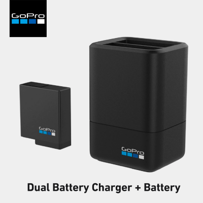 GoPro Dual Battery Charger + Battery (Hero5 ,6 , 7) แบตเตอรี่พร้อมแท่นชาร์จ (ของแท้) AADBD-001