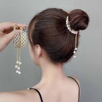 【CW】 Korean Rhinestone Tassel Hair Claws Bun Clip Crab Barrettes Ponytail Holder Hairpins Fashion Accessories