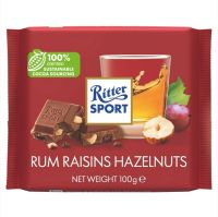 Ritter sport - Rum raisins hazelnuts 100g