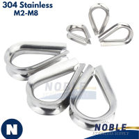 ห่วง ห่วงหัวใจ รองรวดสลิง สแตนเลส304 Stanless 304 Thimble