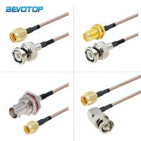 New SMA Male Plug to BNC Male Plug Connector RG316 50 Ohm Pigtail RG-316 RF Coax Extension Cable Coaxial Jumper Cord 10CM-10M Electrical Connectors