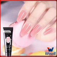 Wisell เล็บปลอม โพลีเจล UV คริสตัล 6 สี 15 มล. สําหรับต่อเล็บ DIY Nail glue