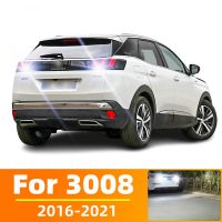 ไฟ LED 2ชิ้นสำหรับ Peugeot 3008 SUV 2016 2017 2018 2019 2020 2021โคมไฟสำรอง