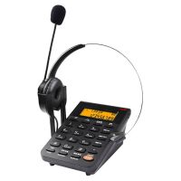 Corded Telephone with Headset Dialpad Caller ID Computer Recording Backlit Adjustable Volume for House Call Center Office