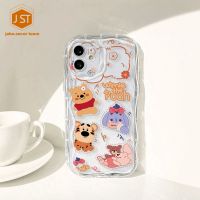 เคสด้านหลังป้องกันการกระแทกสำหรับ VIVO Y33t Y21S Y21 Y15S Y33S Y01 Y91 Y95 Y91C Y1S 3D แฟชั่นลายการ์ตูนน่ารักลายหมีสตรอเบอร์รี่เคสโทรศัพท์โปร่งใสนิ่ม