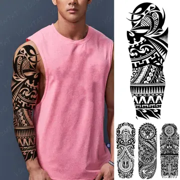 Hawaiian Tribal Tattoos And Meanings Tribal Arm Tattoos Meanings Sleeve  Tattoo Designs Gallery Pictures Polynesian Wrist Tattoos  फट शयर