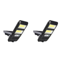 2Pack COB LED Solar Light Outdoor Motion Sensor Solar Street Light with 120 degreeWide Angle for Garden Yard Garage Deck