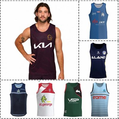 / Rugby / Dragons Training Bulldogs Broncos / Size:S-3XL / Singlet Cowboys Eels Parramatta Jersey [hot]2023 Rabbitohs Sharks / / Mens