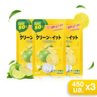 ผลิตภัณฑ์ล้างจาน KLEEN IT กลิ่น LEMON น้ำยาล้างจาน เลมอน ขจัดคราบมัน ถุงเติม 450 ml.*3ถุง