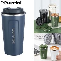 380/510ML Stainless Steel Coffee Cup Thermos Mug Leak-Proof Thermos Travel Thermal Vacuum Flask Insulated Cup Water Bottles