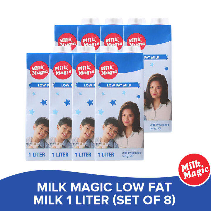 Milk Magic Low Fat Milk 1 Liter Set Of 8 Nutritious Healthy Flavored Drink Grocery Savers 6838