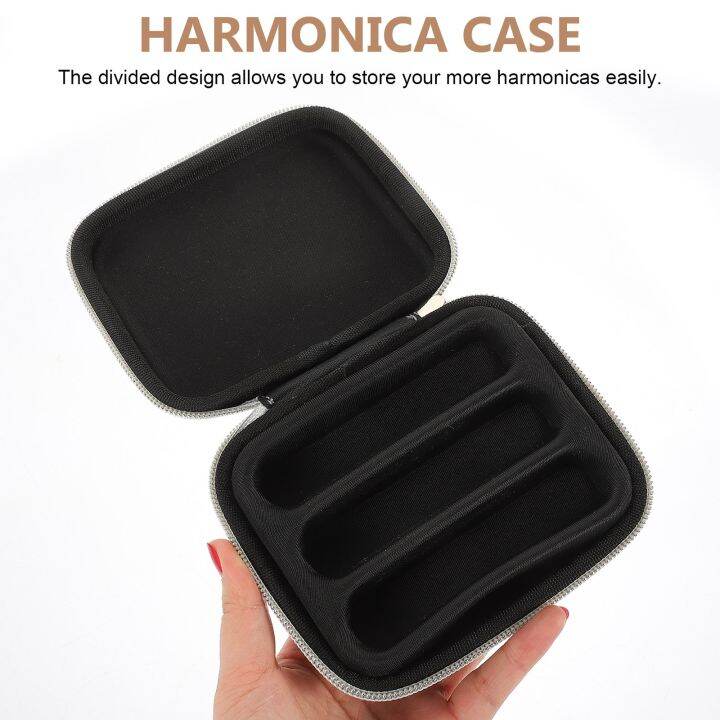 suitcase-harmonica-carry-bag-eva-pouch-storage-bracers-shockproof-chromatic-carrying-accessory-set