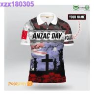 Australian Veteran ‘Lest We Forget’ 3D Polo shirt