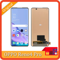 ชุดประกอบดิจิไทเซอร์สำหรับ Oppo Reno4 Pro CPH2109 LCD ของแท้สำหรับ Reno 4Pro 4G หน้าจอสัมผัส LCD CPH2109