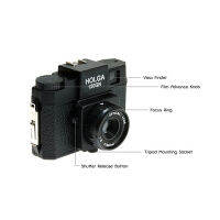 แบรนด์ใหม่ Holga 120N จุดย้อนยุคและถ่ายภาพฟิล์มกล้อง LOMO คู่มือนายกรัฐมนตรีฟิล์มกล้องเอกซเรย์ LOMO Kodak Fujifilm สีดำ