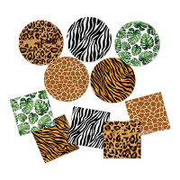 Leopard Birthday Party Decoration Tableware Plate Cheetah Lion Balloons for Kids Safari Jungle Animal Party Baby Shower Supplies