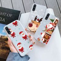 Christmas Case For Samsung Galaxy A70 A50 A50S A30S Phone Case Lovely Cartoon Elk New Year Soft Silicone Funda For Samsung A30S Electrical Safety