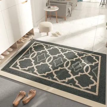 3D Illusion Rugs Black and White Doormat Non-Slip Absorbent Resist Dirt  Front Door Mat Machine Washable Welcome Mats Outdoor Inside Floor Rugs for