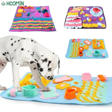 Benepaw Durable Dog Snuffle Mat Puppy Sniffing Puzzle Toys Interactive  Nonslip Pet Feeding Mat Portable Squeaky Slow Feeder