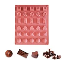 【CW】✵▧  New 30 Cavity Silicone Mold Cookies Reuse Baking Tools Decorating Mousse Making Mould