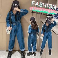 [COD] 2022 New Denim Outfit Big Boys Korean Waist One-Piece Set