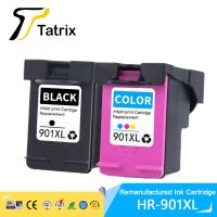 Tatrix 901XL หมึกฉีดหมึกสีผลิตใหม่ขนาด901 XL ตลับหมึกสำหรับ HP หมึกสำนักงาน4500 J4540/J4550/J4580/เครื่องพิมพ์ J4680