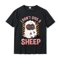 Womens I Dont Give A Sheep Funny Farm Animal Novelty Round Neck T-shirt Custom Tops Shirts Cotton Man Tshirts Custom Slim Fit - lor-made T-shirts XS-6XL