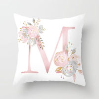 Pink Letter Decorative Pillow Cushion Covers Pillowcase Cushions for Sofa Polyester Pillowcover cuscini decorative 45x45cm