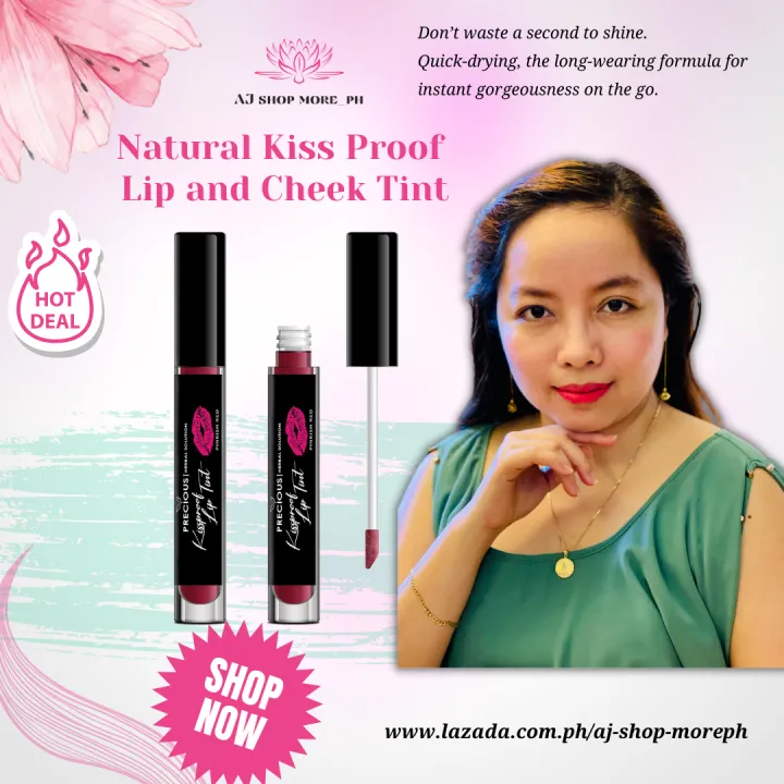 Aj Shop More Ph Natural Kiss Proof Lip And Cheek Tint 3ml Organic Long Lasting Not Drying 0909