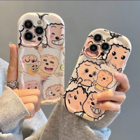 เคสสำหรับ OPPO A98 5G Reno8T 5G Reno8 5G Reno8PRO 5G Reno8z 5G Reno7z 5G Reno7PRO Reno6 5G Reno5 Reno5PRO Reno4z 5G A78 5G A15 A15S A16 A16S A77 5G A77S A96 4G A76 A3S A5 F11 A9 A31 2020 A5 2020 A9 2020 เคสโทรศัพท์ลายการ์ตูนขอบครีมสนุก