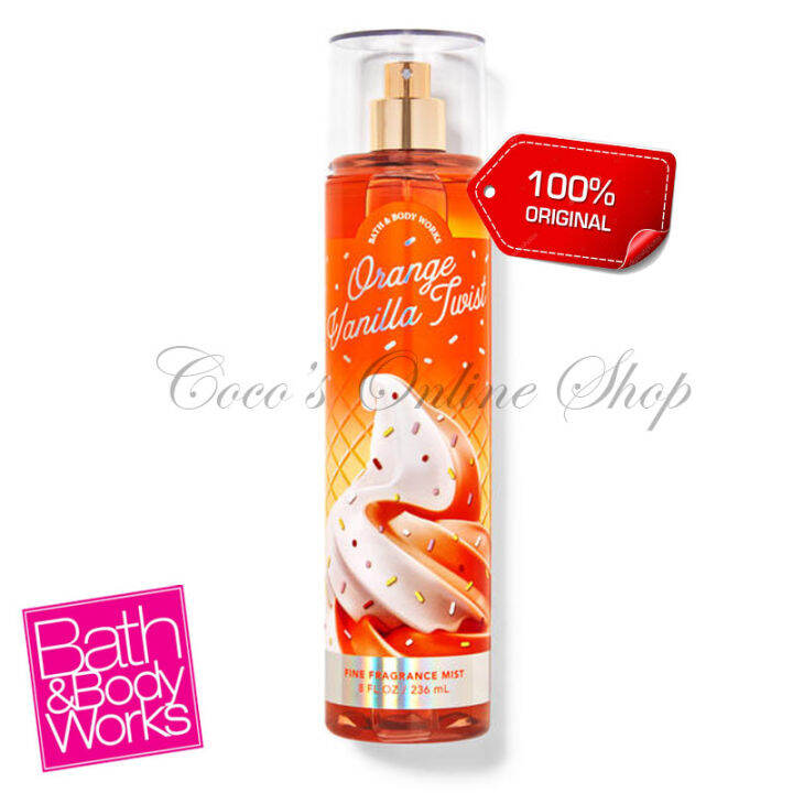 New Bath And Body Works Orange Vanilla Twist Fragrance Mist 236ml Perfume For Women Orange 2244