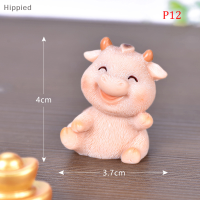 Hippied? Cupcake YS DIY Mini Miniature OX Garden Ornament Decor Pot Cattle Dollhouse Accessories