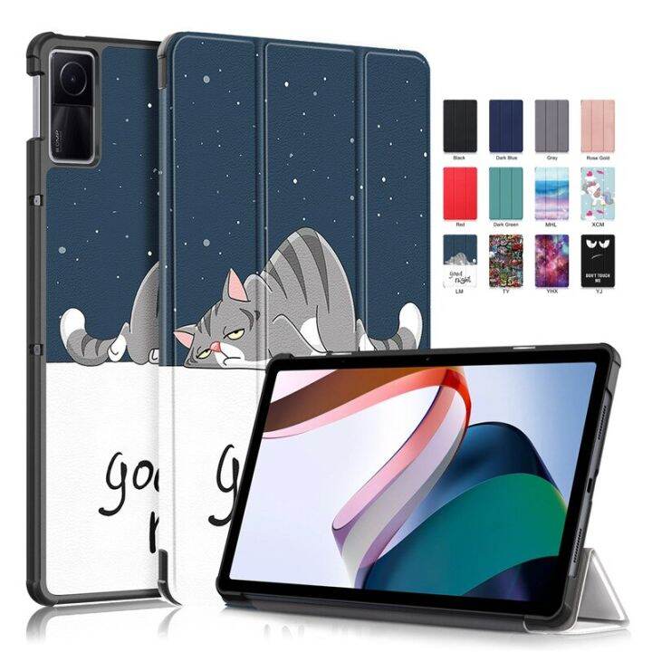 สำหรับ-funda-แผ่น-xiaomi-redmi-redmipad-2022-10-61นิ้วเคสโทรศัพท์อัจฉริยะพับฝาเป็นฐานสำหรับ-xiaomi-redmi-แผ่นรองนอน-ปลุกอัตโนมัติ-casing-tablet